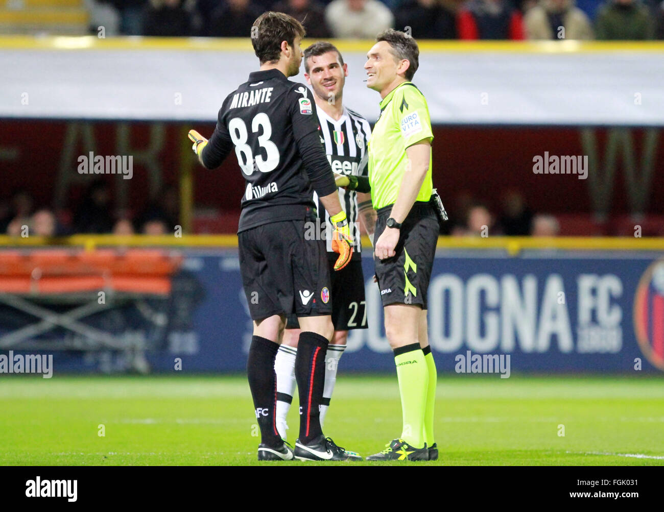 Bologna, Italy. 19th Feb, 2016. Juventus's midfielder Stefano Sturaro