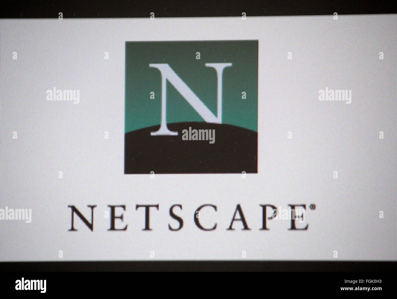 Markenname: 'Netscape', Berlin. Stock Photo