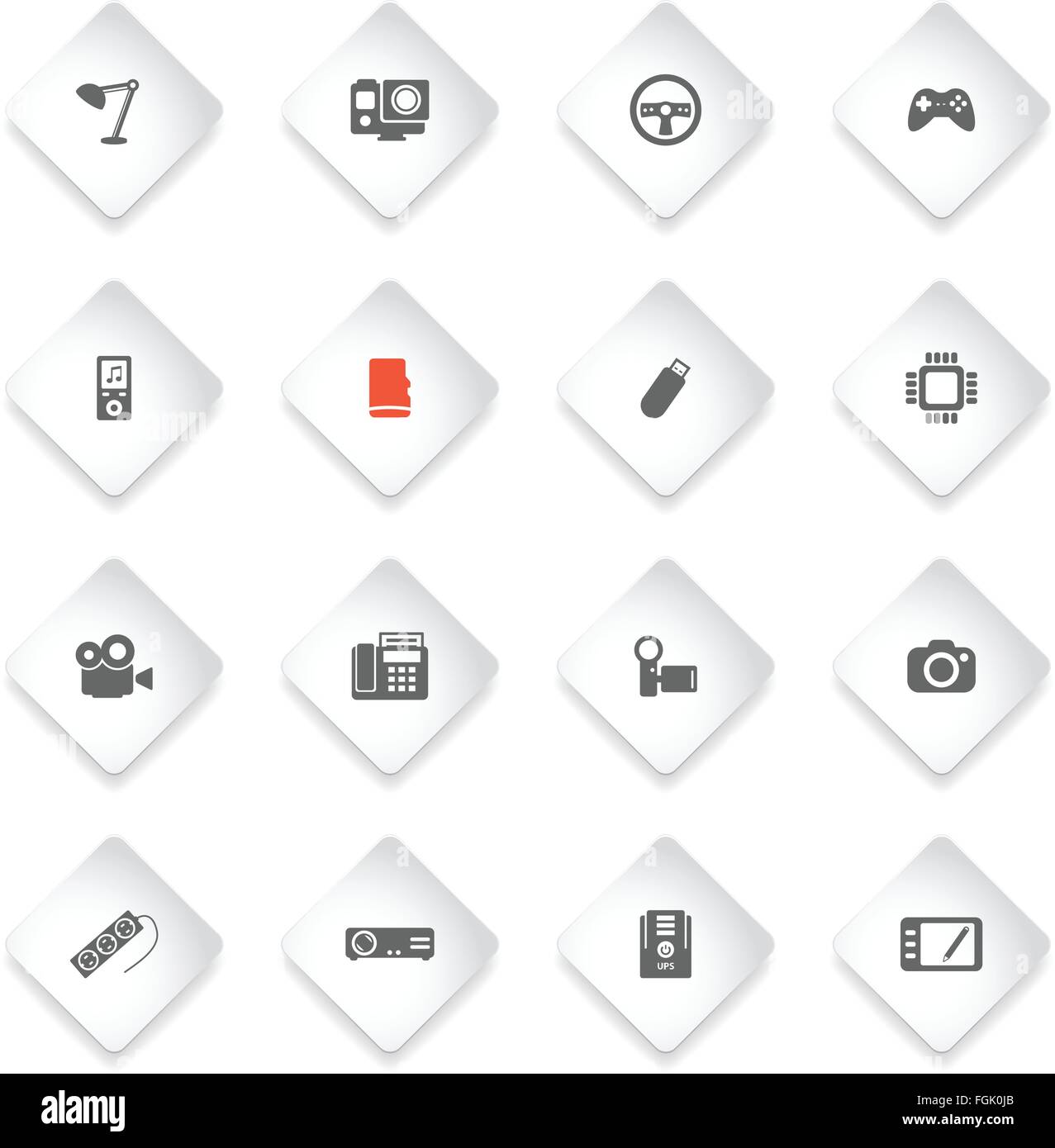 Devices simply icons Stock Vector Image & Art - Alamy