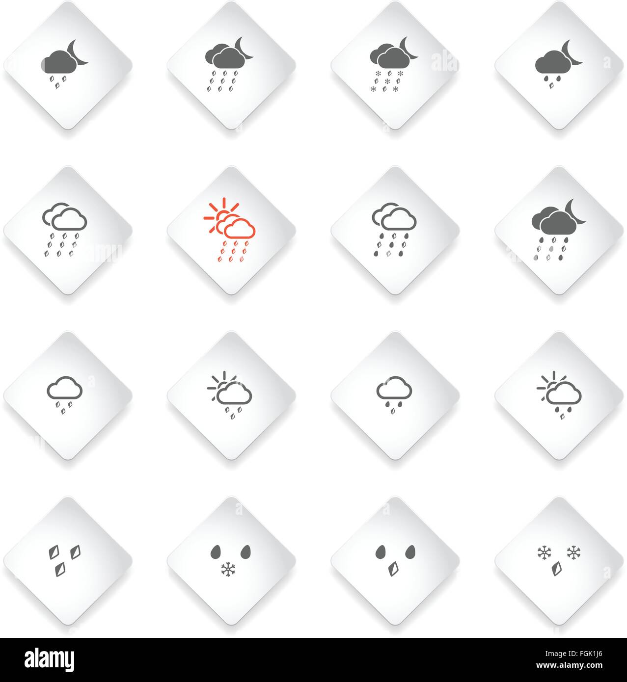 Weather simply icons Stock Vector Image & Art - Alamy