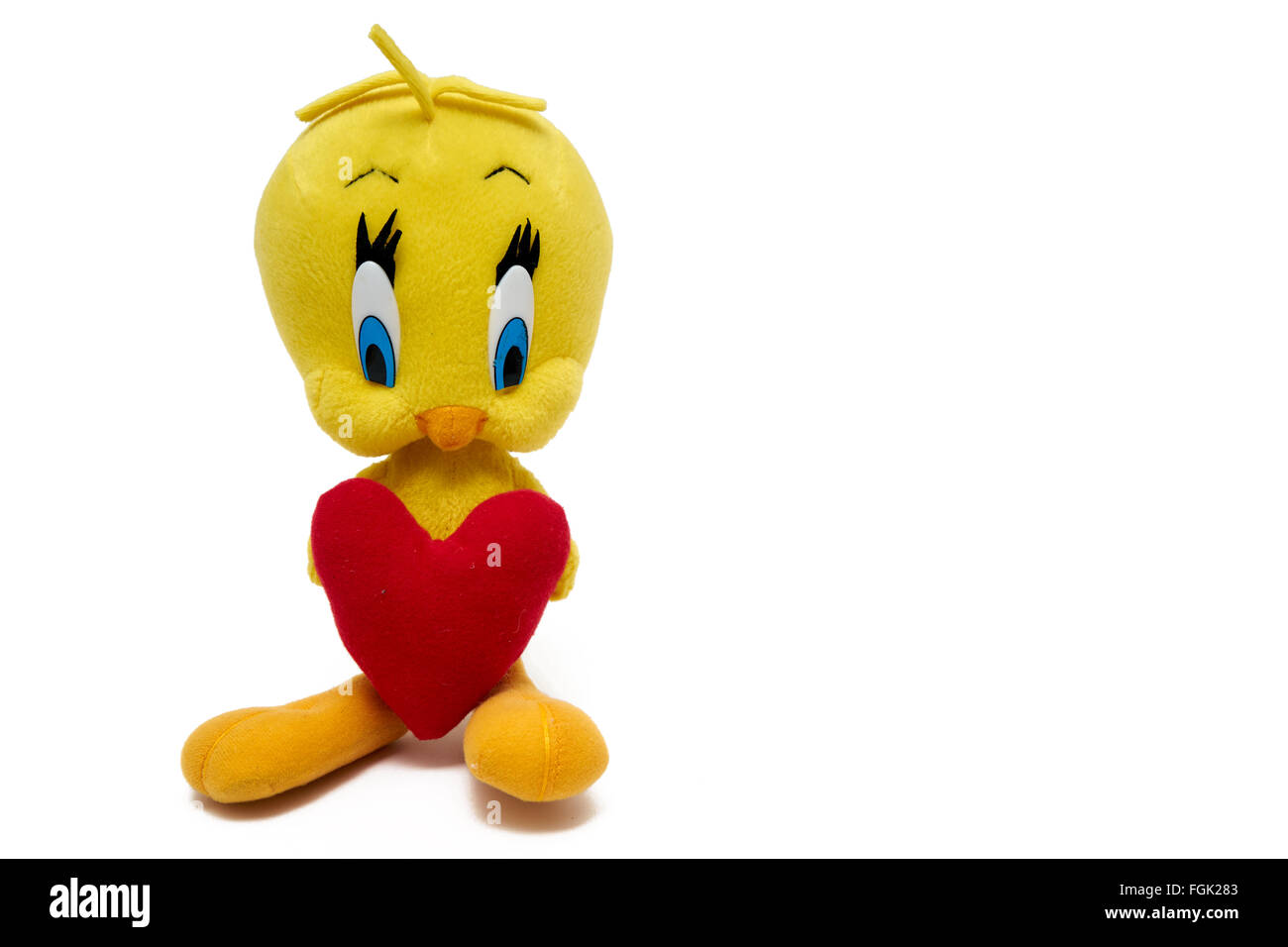 Alexandroupoli, Greece - February 7, 2016 : Tweety Bird figure toy character from Looney Tunes cartoons. Stock Photo