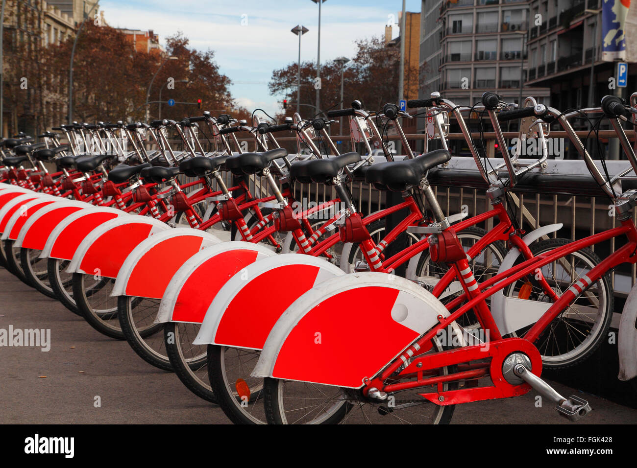 red bikes for rent