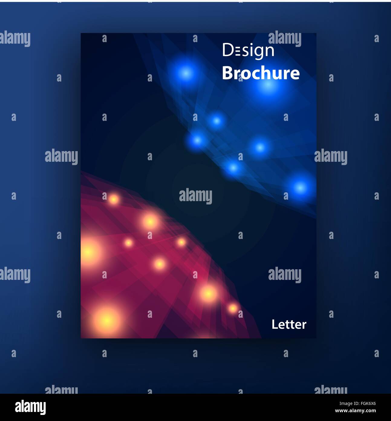 Vector brochure booklet cover design templates collection Stock Vector