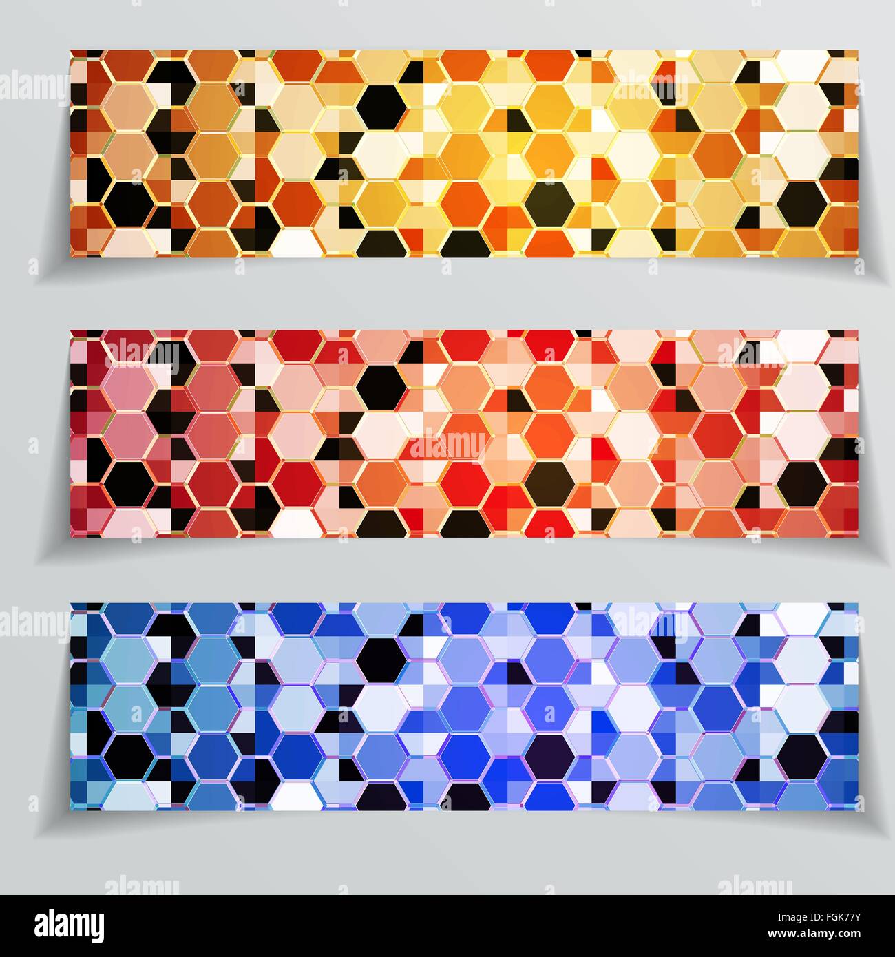 A set of modern vector banners with glow background Stock Vector Image ...