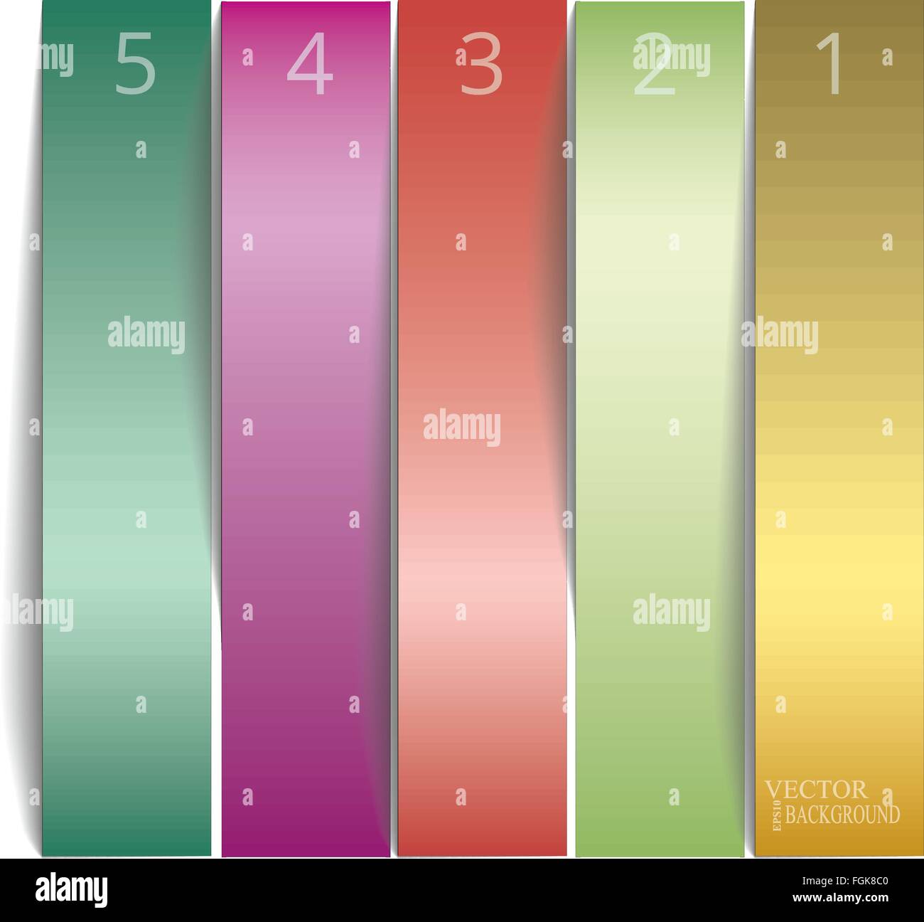 Vertical Vector Sample stickers for various banner design options Stock ...