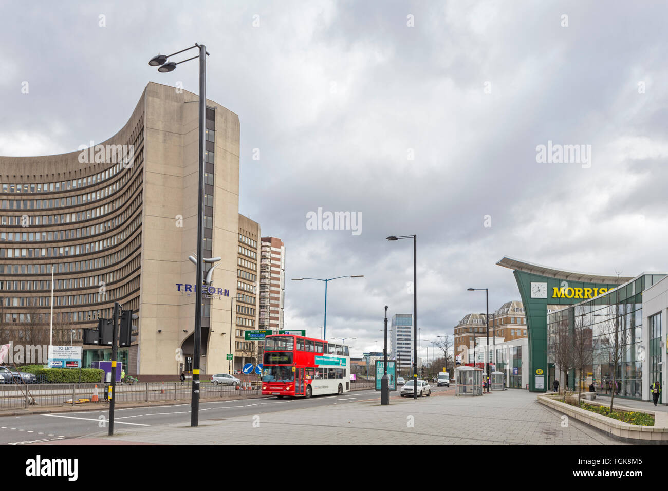 The Hagley Road looking East towards Birmingham city centre, Birmingham