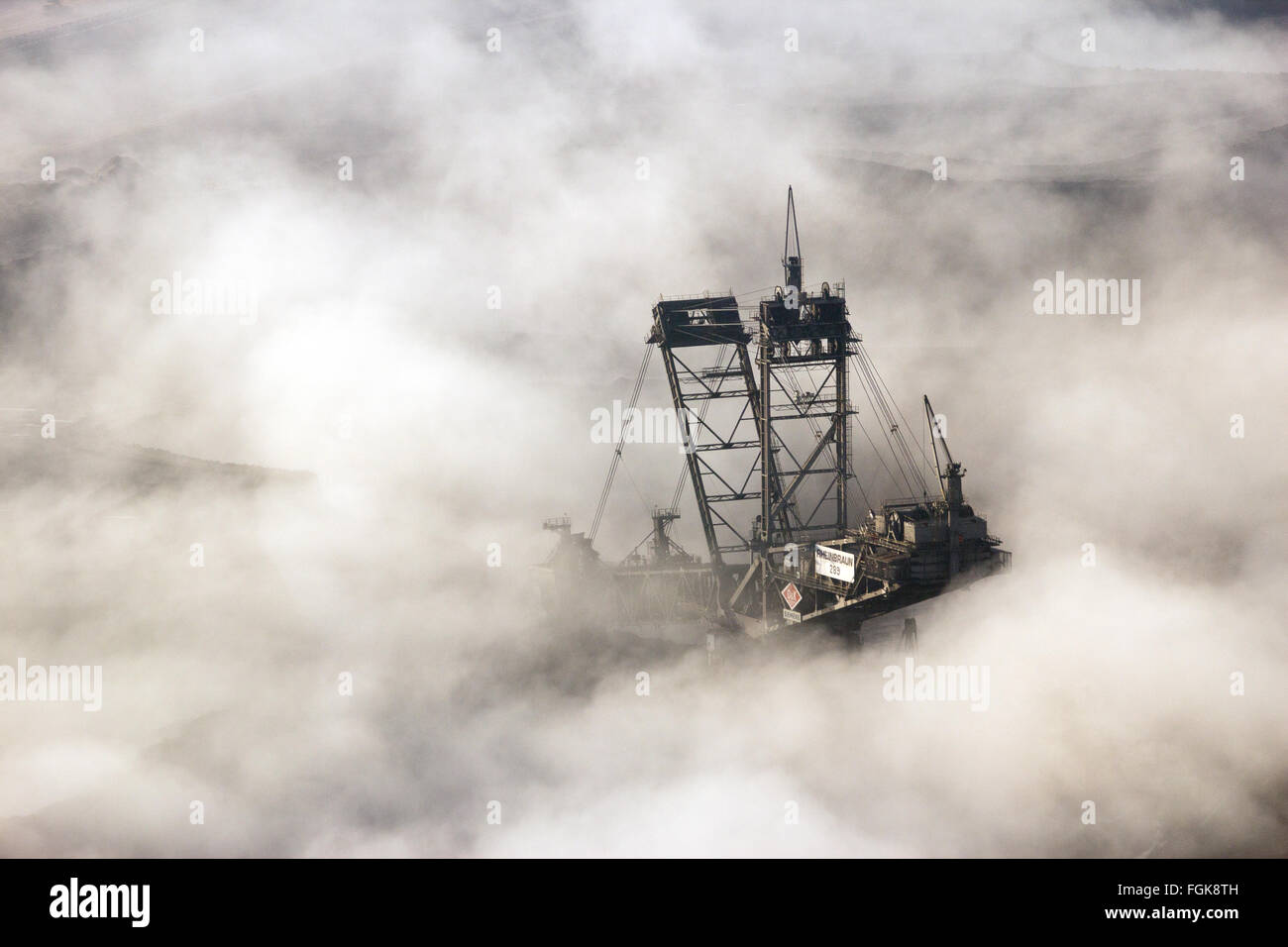 Bucketwheel excavator number 289 from RWE/Rheinbraun standing idle in