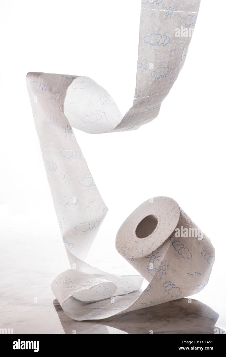 Toilet Paper Tubes Text Don't Worry White Background Stock Photo by  ©serezniy 508532698