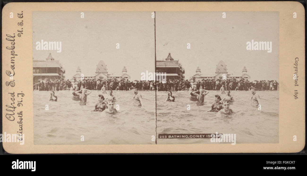 Vintage photo of coney island beach hi-res stock photography and images ...