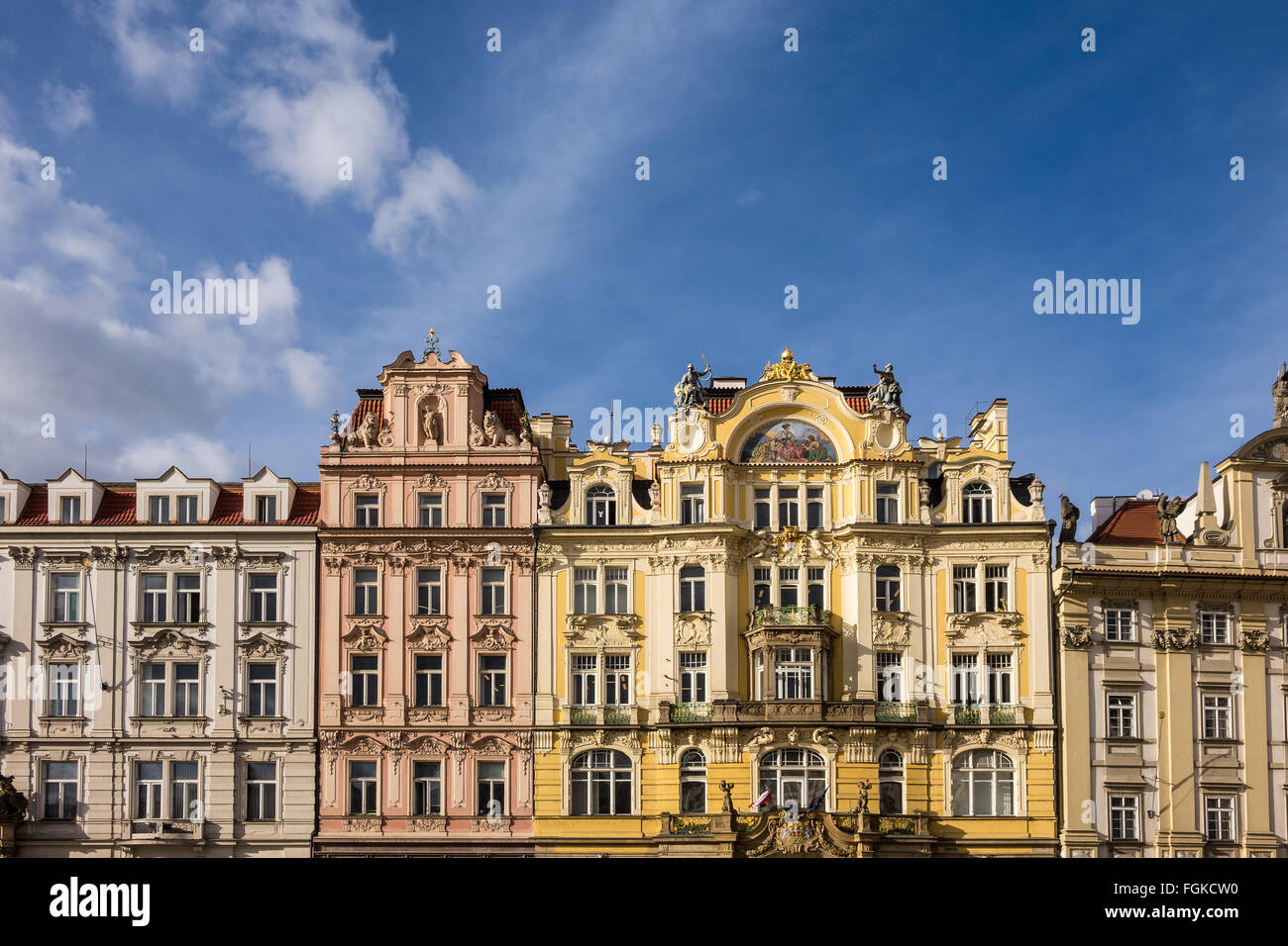 Historical building in Prag (Czech Republic) Stock Photo