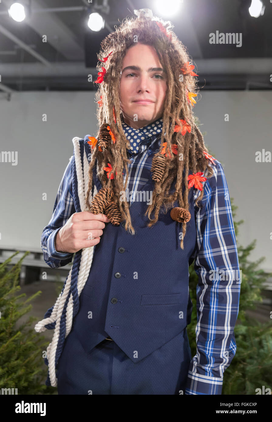 NEW YORK, NY - FEBRUARY 3, 2016: Morgan O’Connor poses at Nick Graham