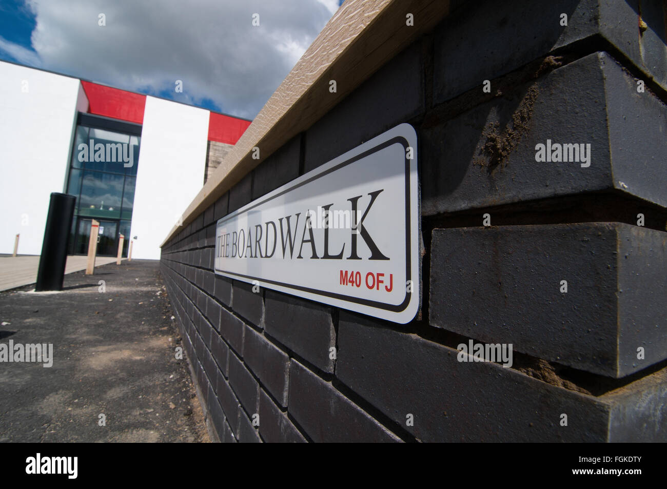 The Boardwalk, Broadhurst Park, Moston, Manchester Stock Photo