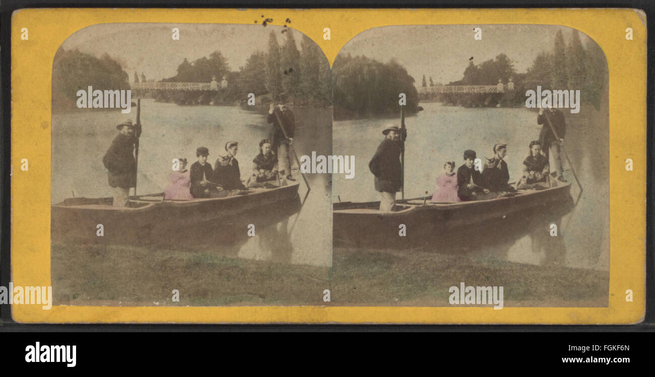 Boating, Central Park, from Robert N. Dennis collection of stereoscopic ...