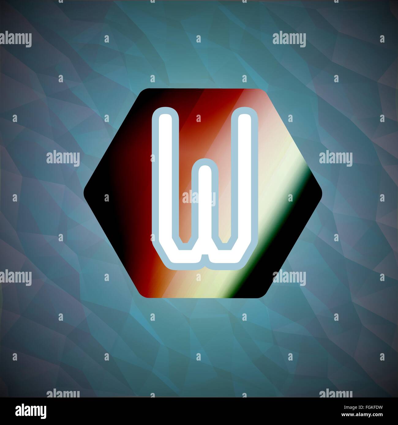 Letter W logo icon design template elements Stock Vector