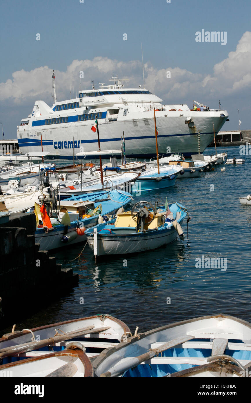 The main port of the Capri island is Marina Grande Stock Photo - Alamy