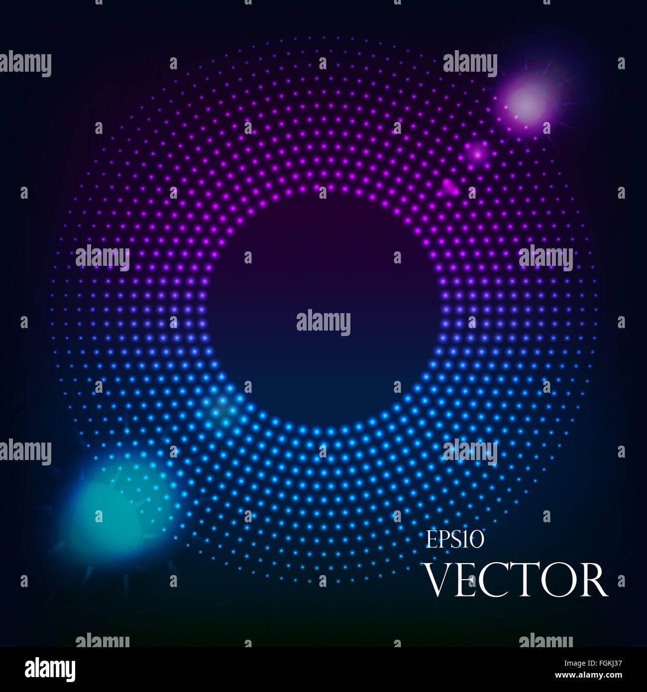 Abstract Technology Blue Circles Background eps 10 vector illustration ...