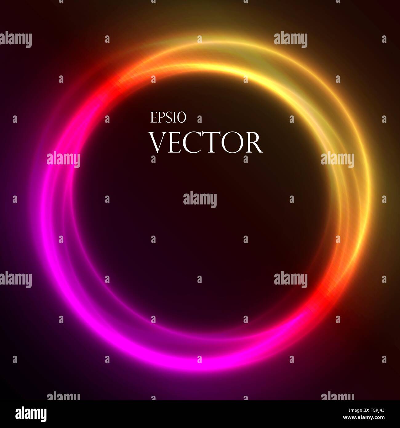 Colorful Glowing Rings vector eps10 abstract background illustration ...