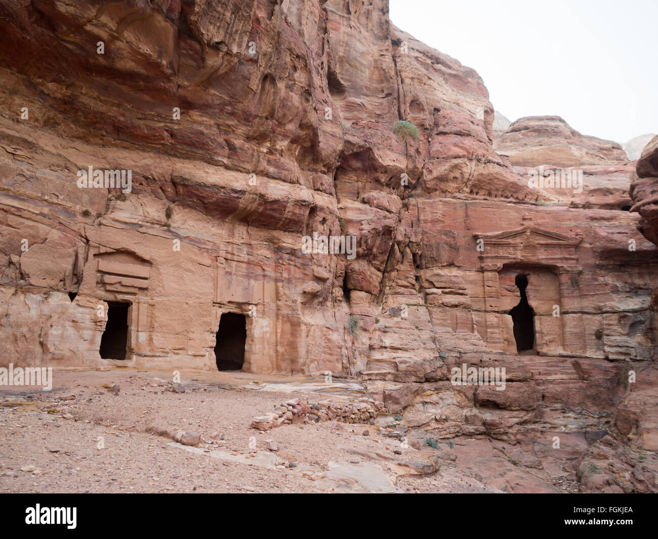 Petra's Lion Tomb Stock Photo