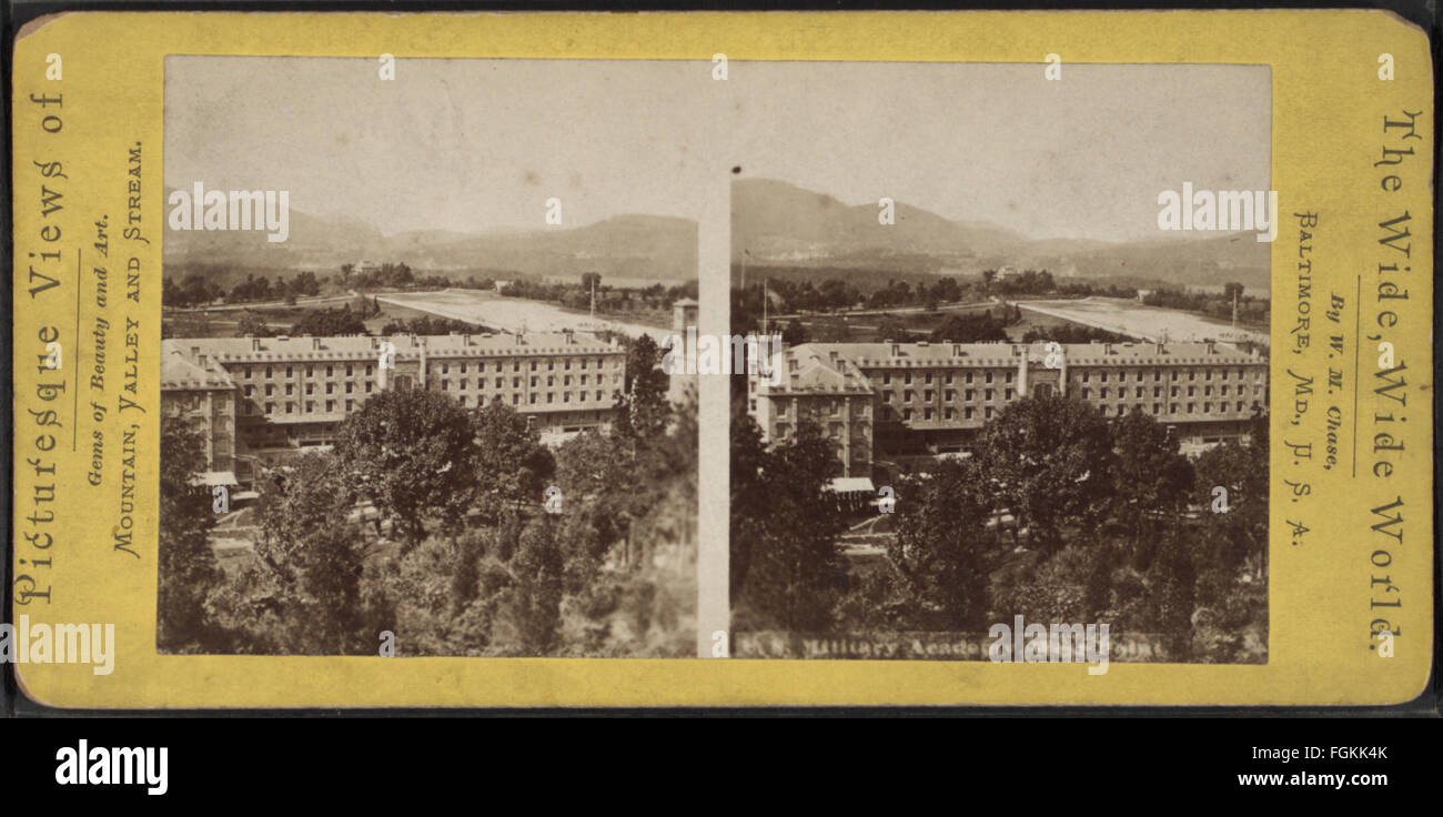 U. S. Military Academy West Point, by Chase, W. M. (William M.), ca. 1818-1901 2 Stock Photo