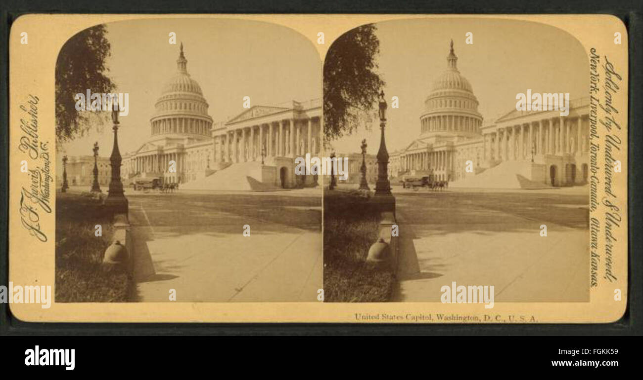 United States Capitol, Washington, D.C, by Jarvis, J. F. (John F.), b. 1850 3 Stock Photo