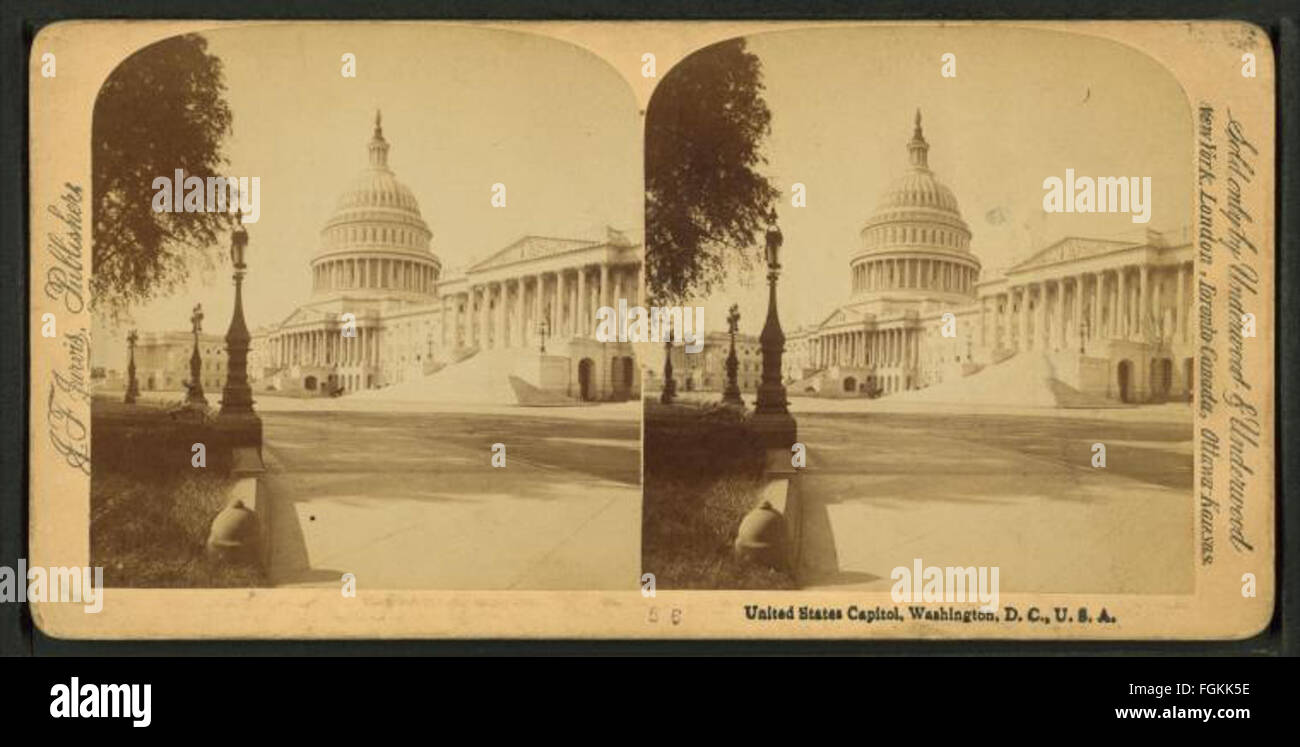 United States Capitol, Washington, D.C, by Jarvis, J. F. (John F.), b. 1850 Stock Photo