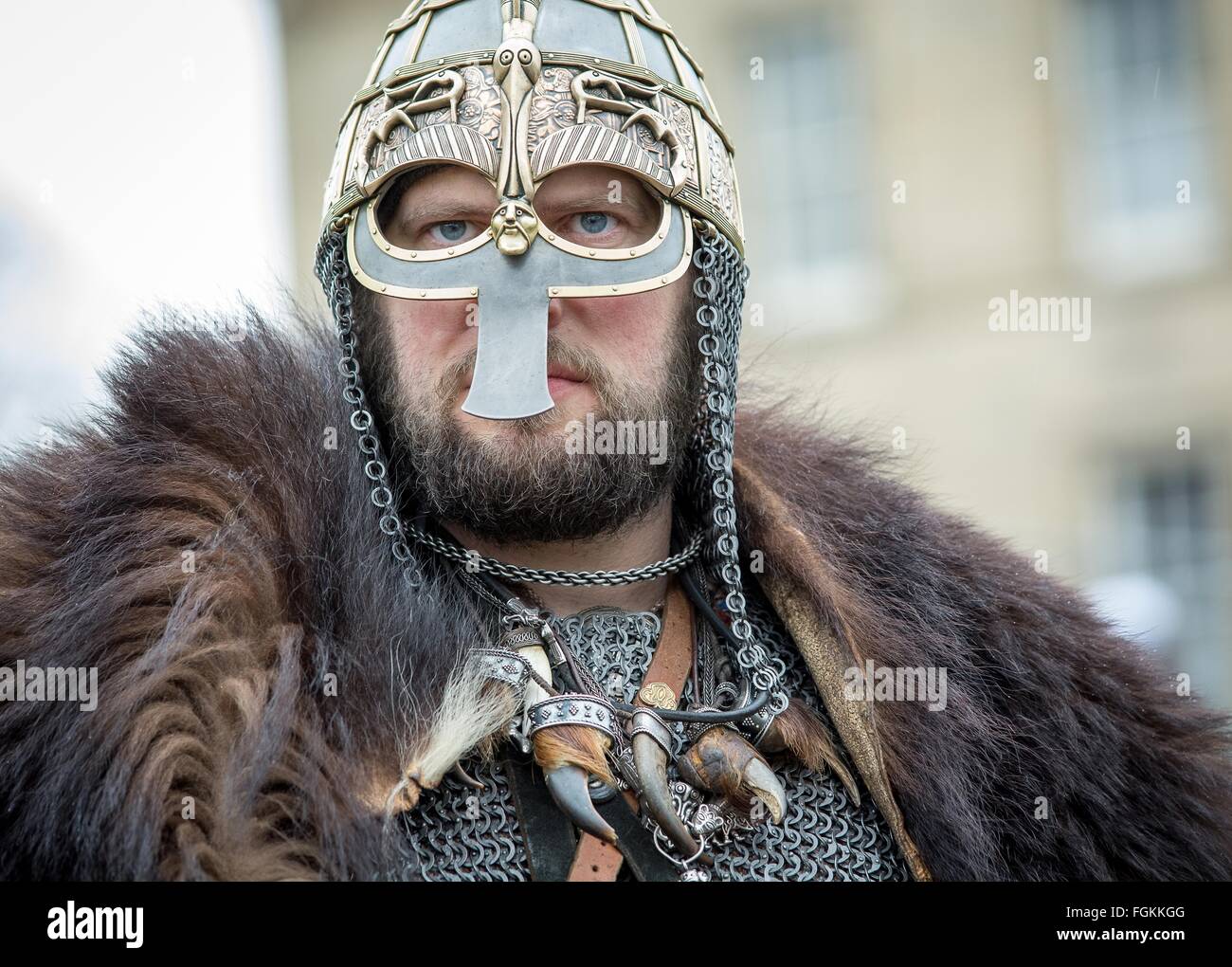 Warriors at the Jorvik viking festival - York 2016 Stock Photo