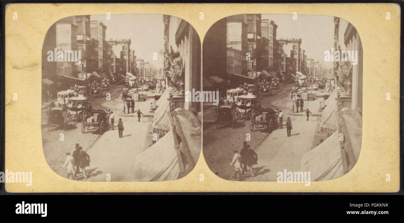 Broadway, by Notman, William, 1826-1891 2 Stock Photo