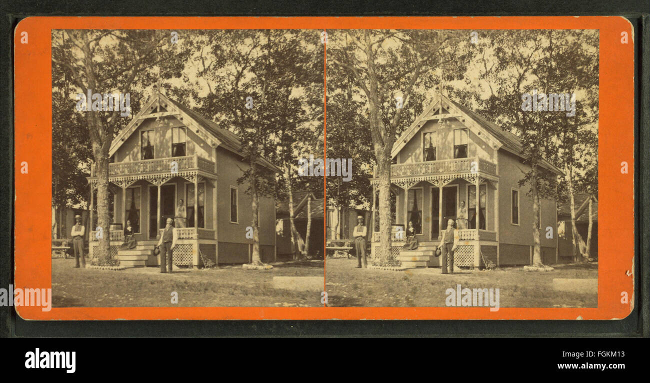 View of a home, by Couch, C. M., fl. 1860-1889 Stock Photo