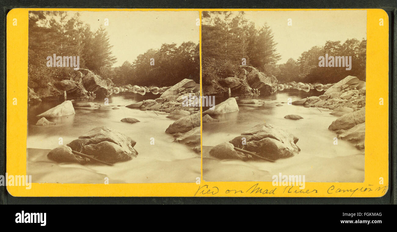 View on Mad River, Campton, N.H, by E. J. Young Stock Photo