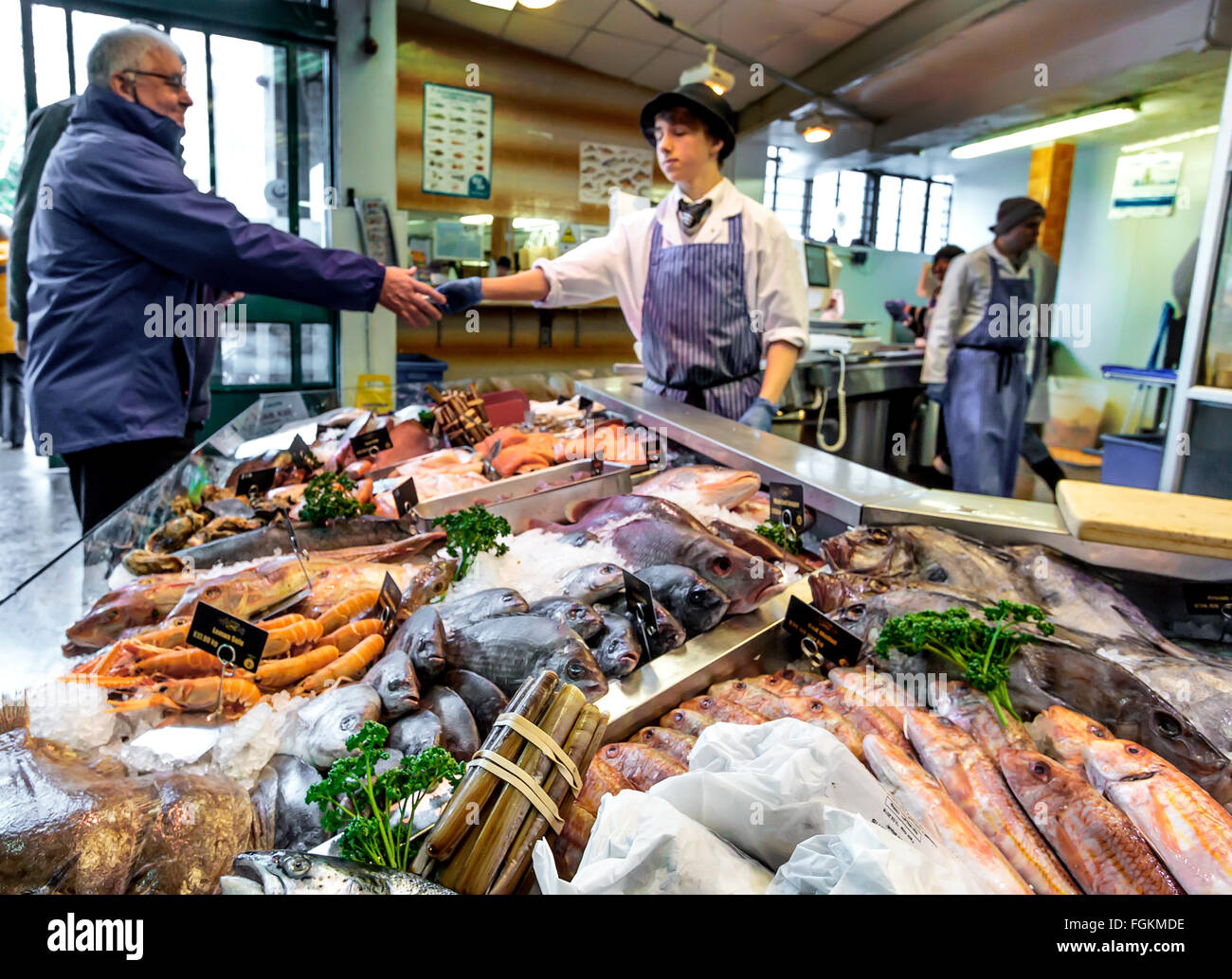 Cardiff Central Market. Stock Photo