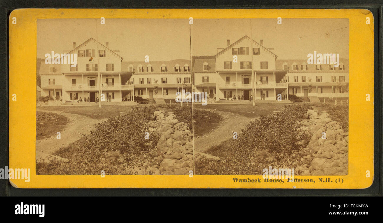 Wambeck (Waumbek) House, Jefferson, N.H, by F. White & Co. Stock Photo