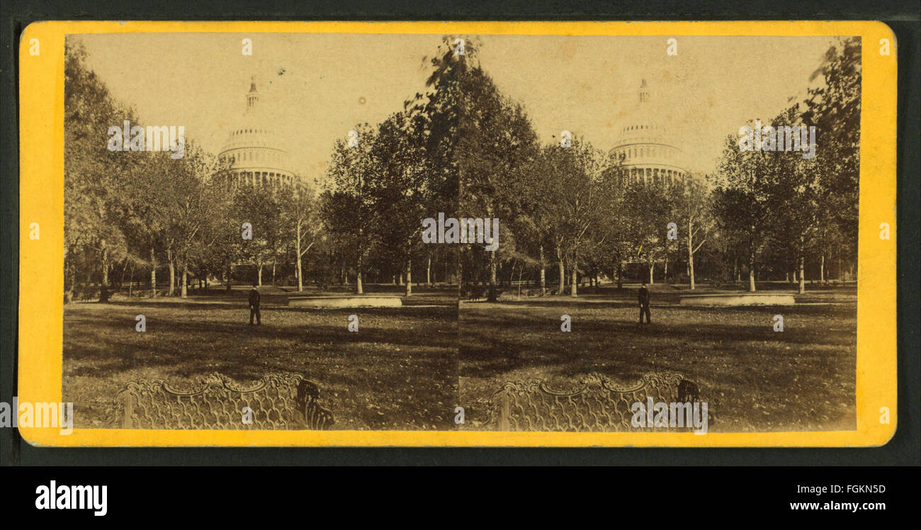 West Capitol Grounds or Park, by E. & H.T. Anthony (Firm) Stock Photo
