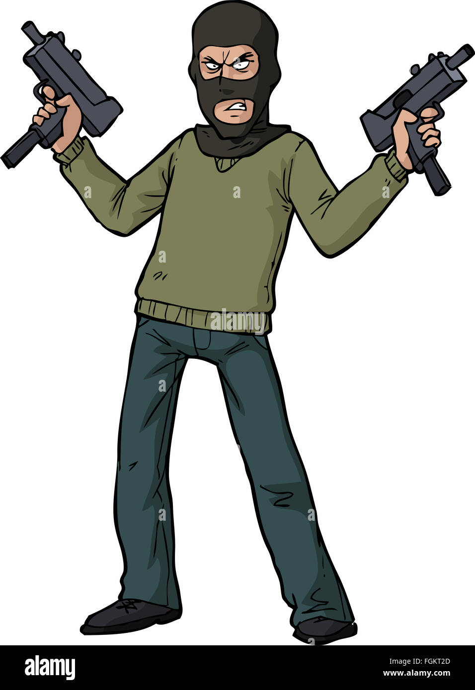 Cartoon Gun Gangster Stock Photos & Cartoon Gun Gangster Stock Images
