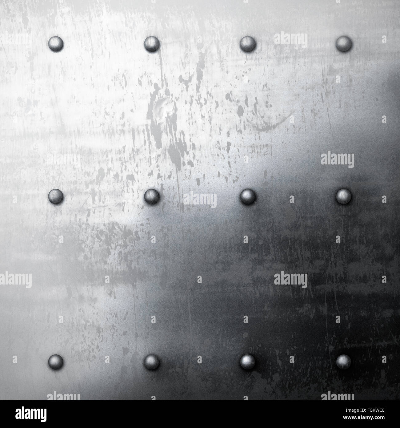 The grey grunge metal background with rivets Stock Photo - Alamy