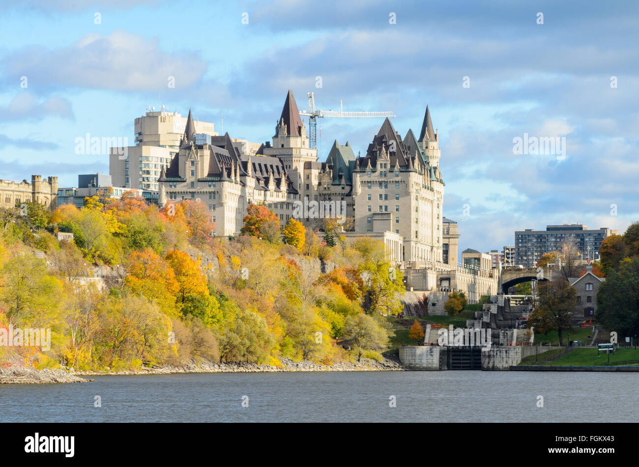 View over the Ottawa River Stock Photo