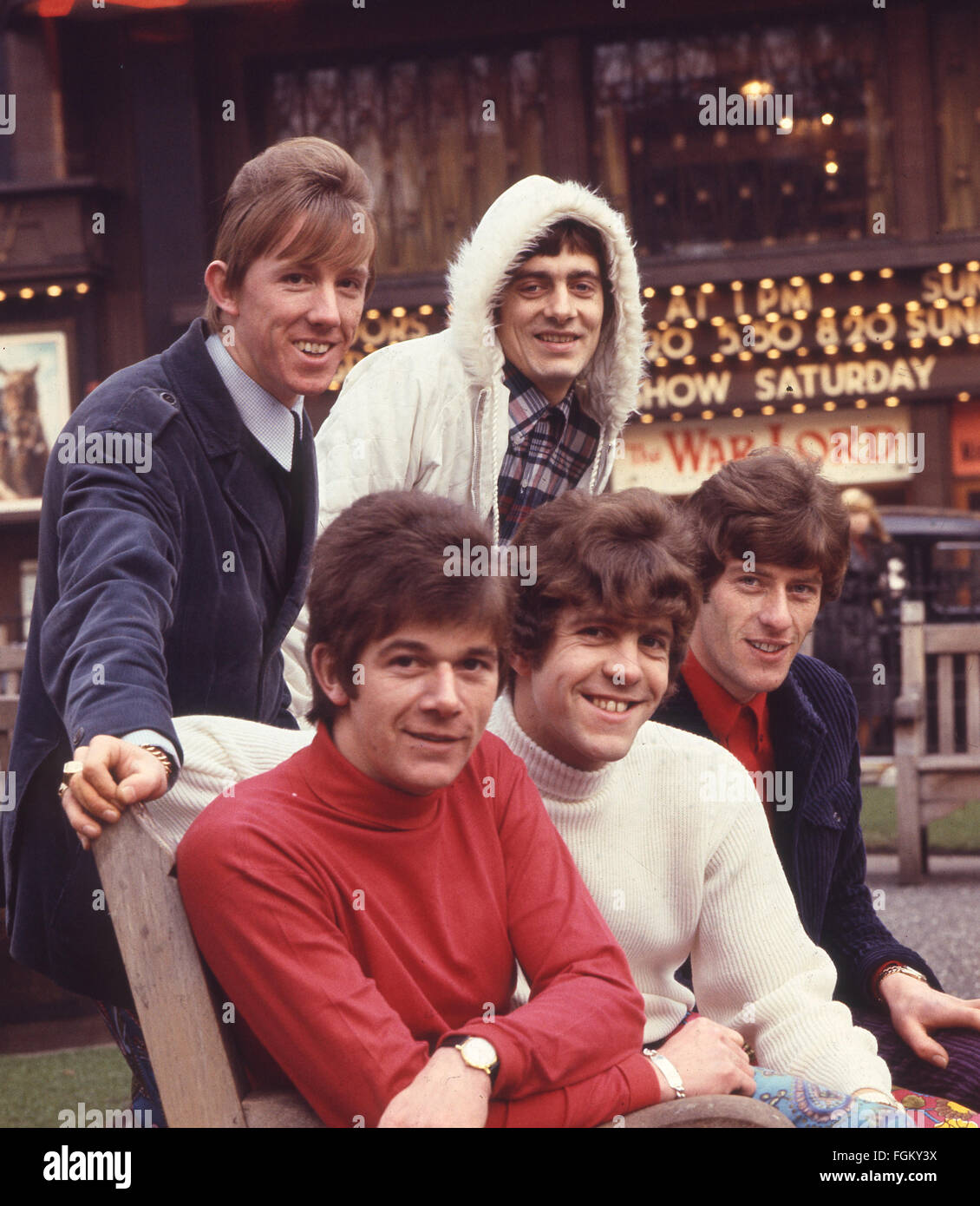 DAVE DEE, DOZY, BEAKY, MICK & TICH  UK pop group in 1965. From left Tich, Dozy,Mick,Dave Dee, Beaky Stock Photo