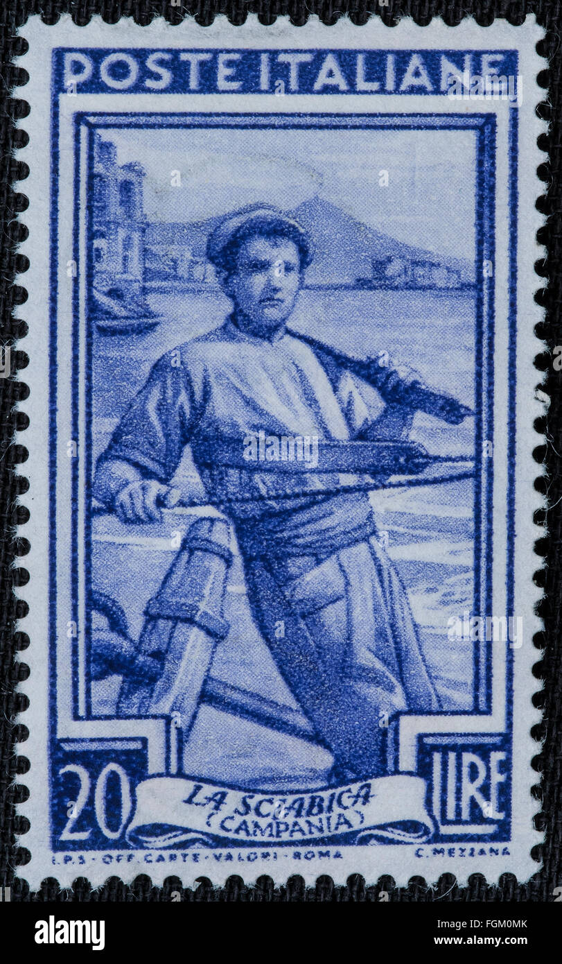 Stamp Italy 20 Lire High Resolution Stock Photography and Images - Alamy
