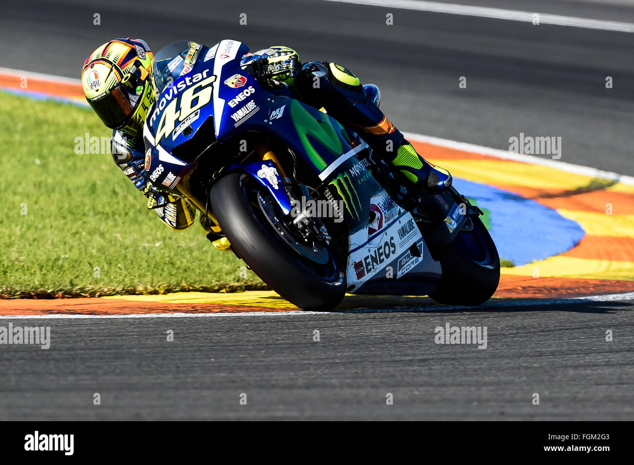 Valentino Rossi in action during Motogp winter test Stock Photo - Alamy