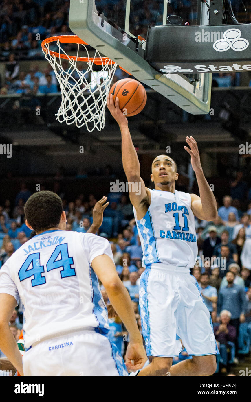UNC forward Brice Johnson (11) during the NCAA Basketball game between