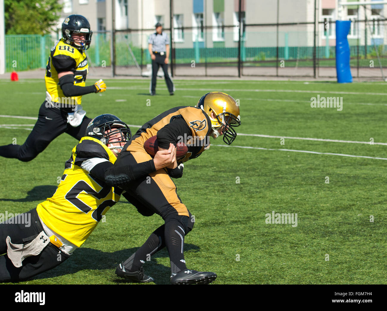 RUSSIA, TROITSK CITY - JULY 11: A. Podyapolsky (81) vs K. Zavyalov (22 ...