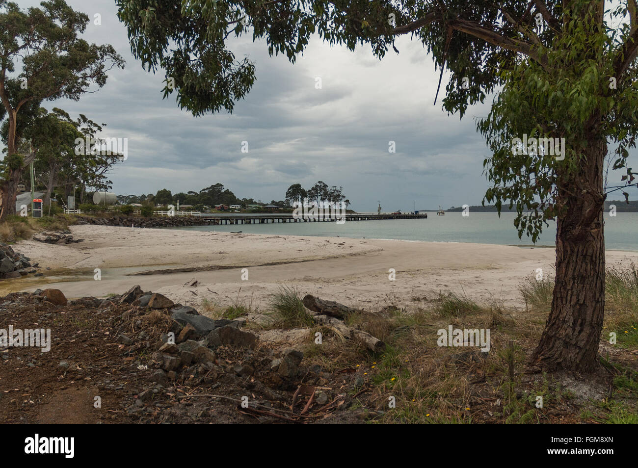 Wharf at Southport, Tasmania Stock Photo Alamy