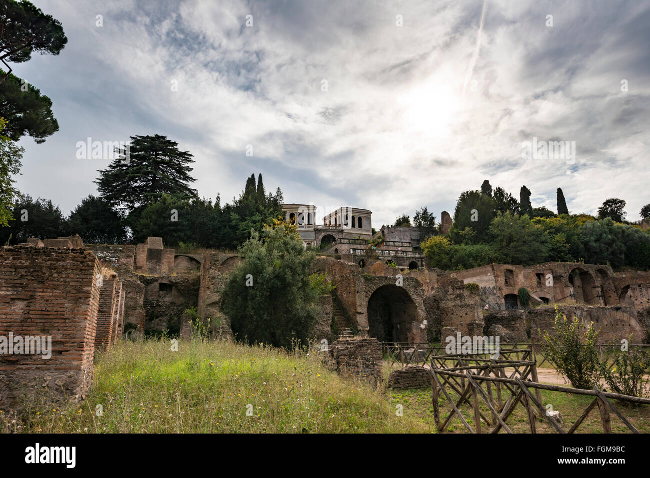 Roman Villa, Roman Forum, Rome, Lazio, Italy Stock Photo