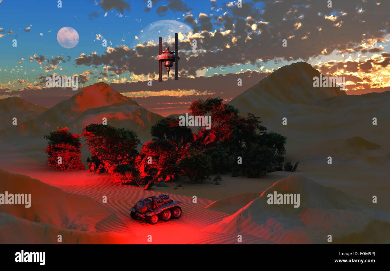Futuristic desert hi-res stock photography and images - Alamy