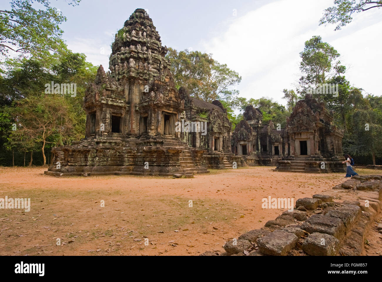 The ruins of Thommanom temple, Siem Reap, Cambodia Stock Photo