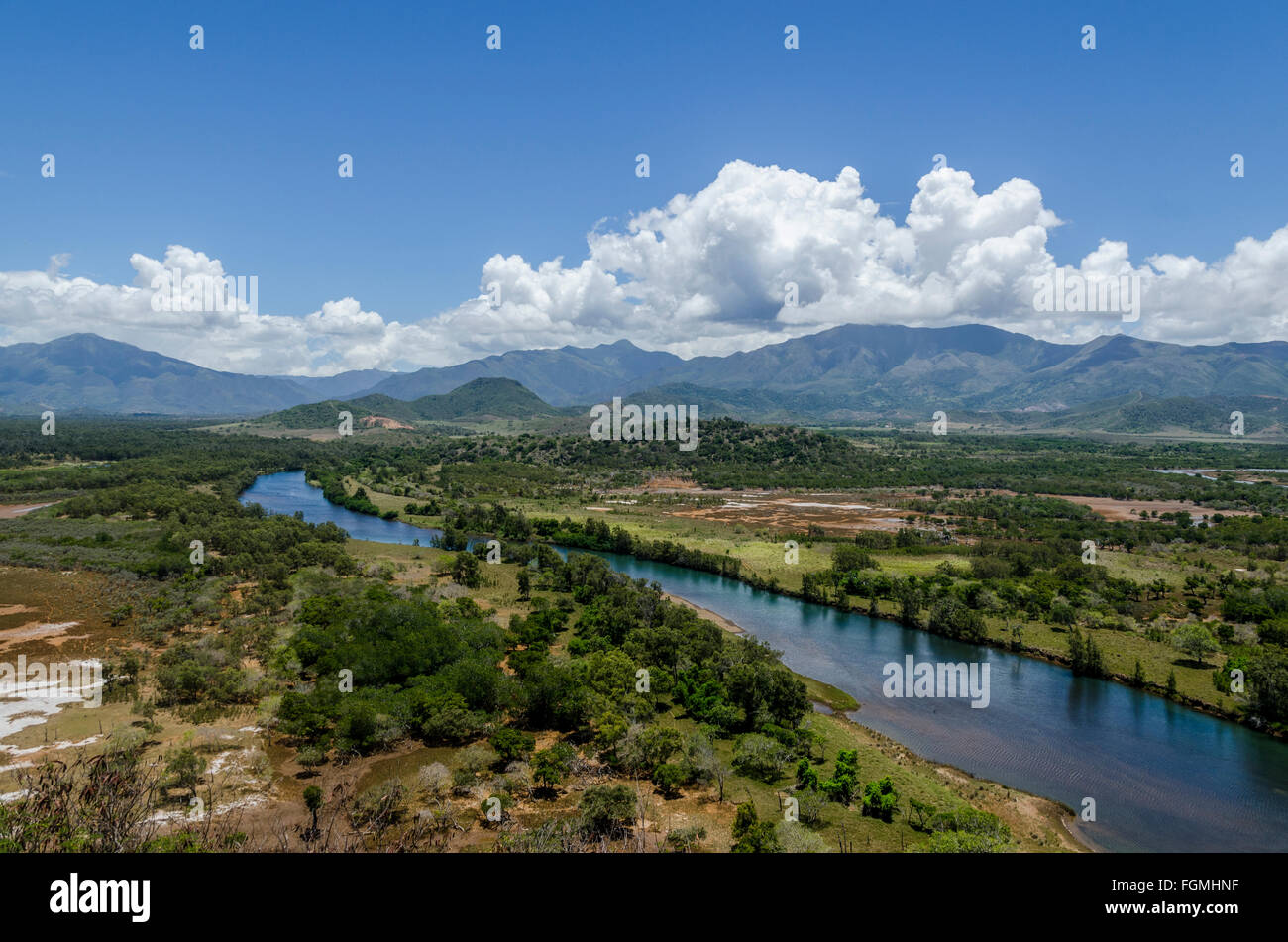 River landscape south New Caledonia Stock Photo