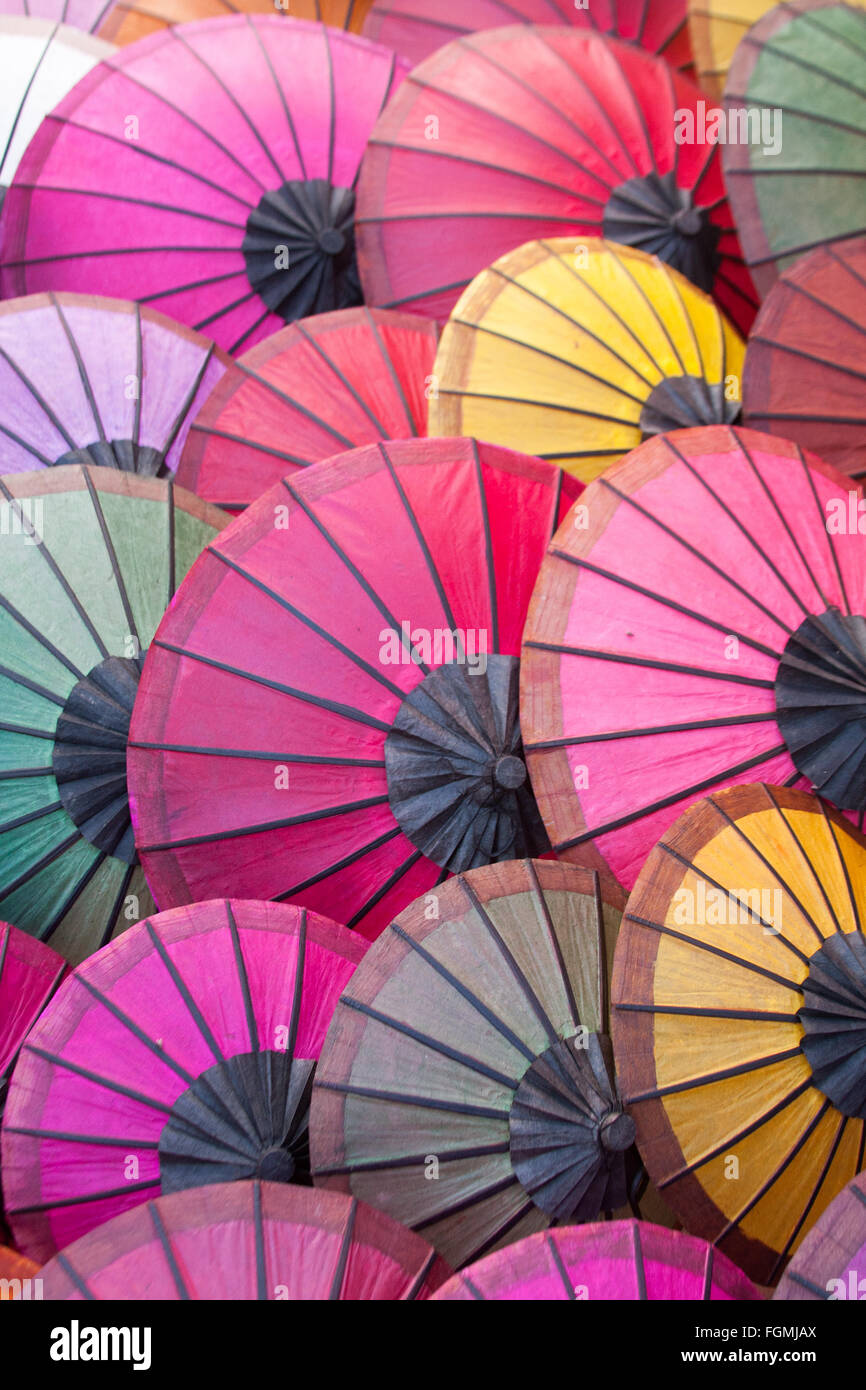 Asian paper umbrellas Stock Photo Alamy