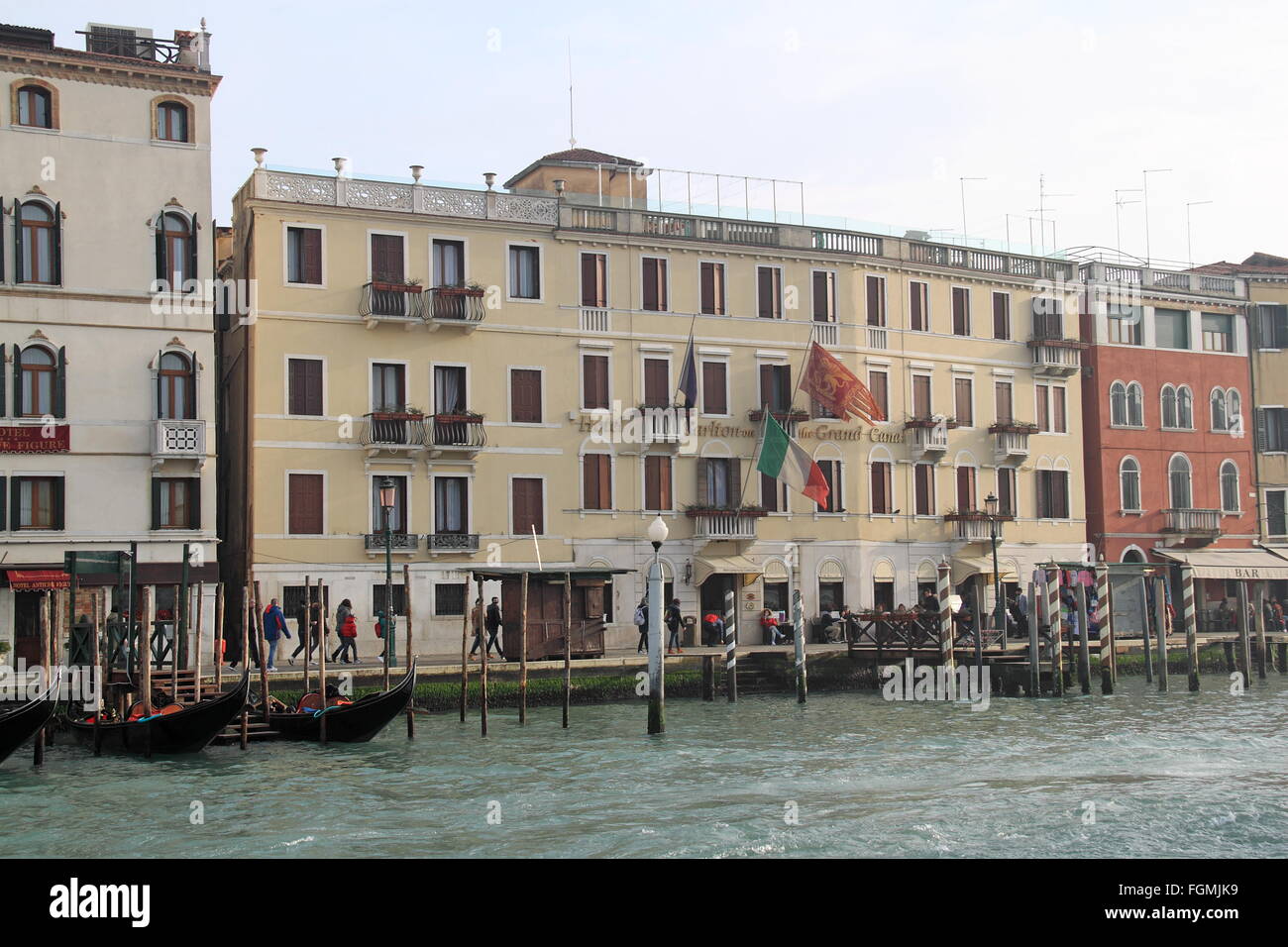 Hotel carlton on the grand canal venice hires stock photography and