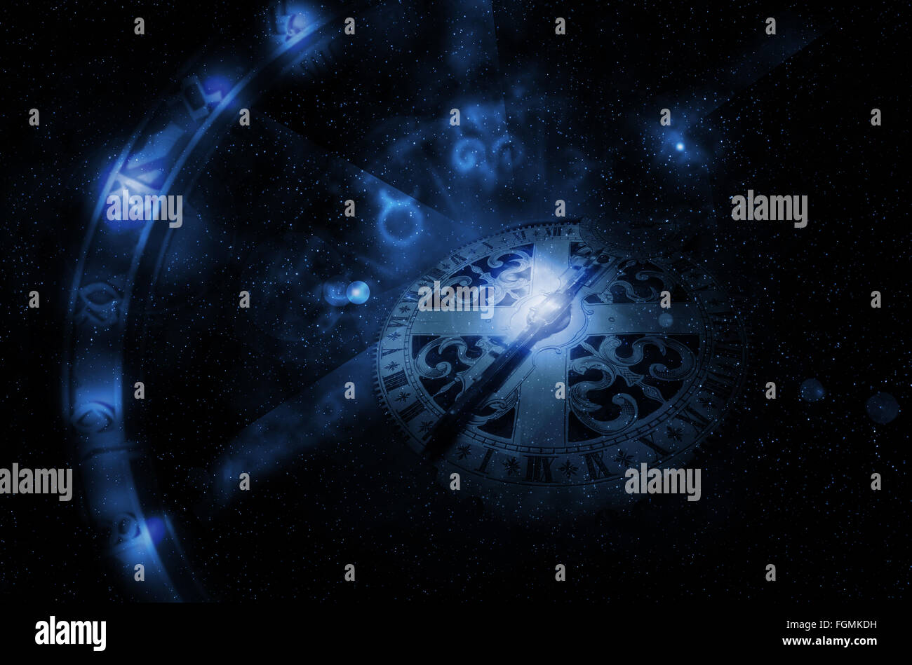 horoscope wheel Stock Photo