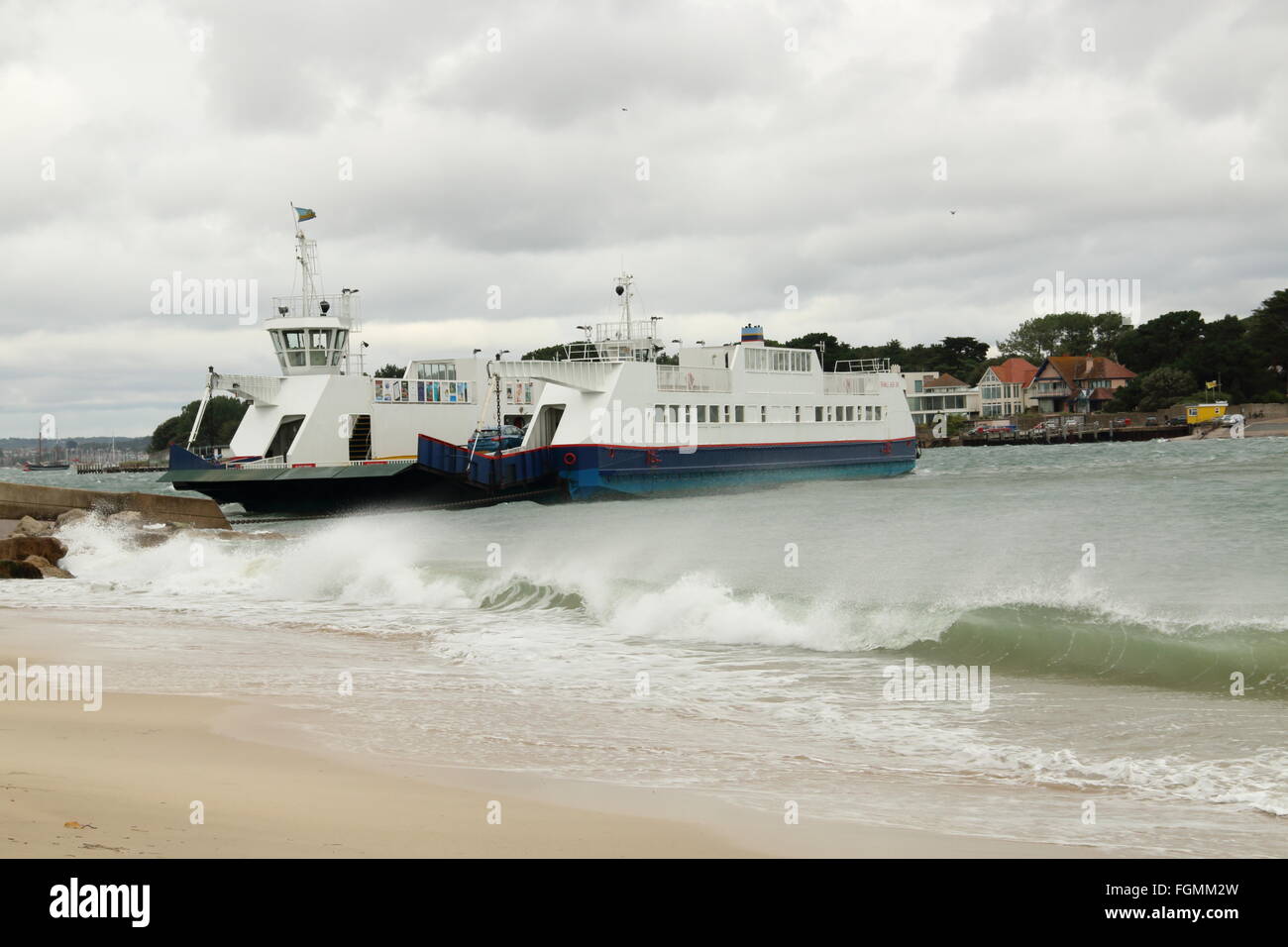 Chain ferry leaving Studland for Sandbanks,Dorset,UK Stock Photo Alamy
