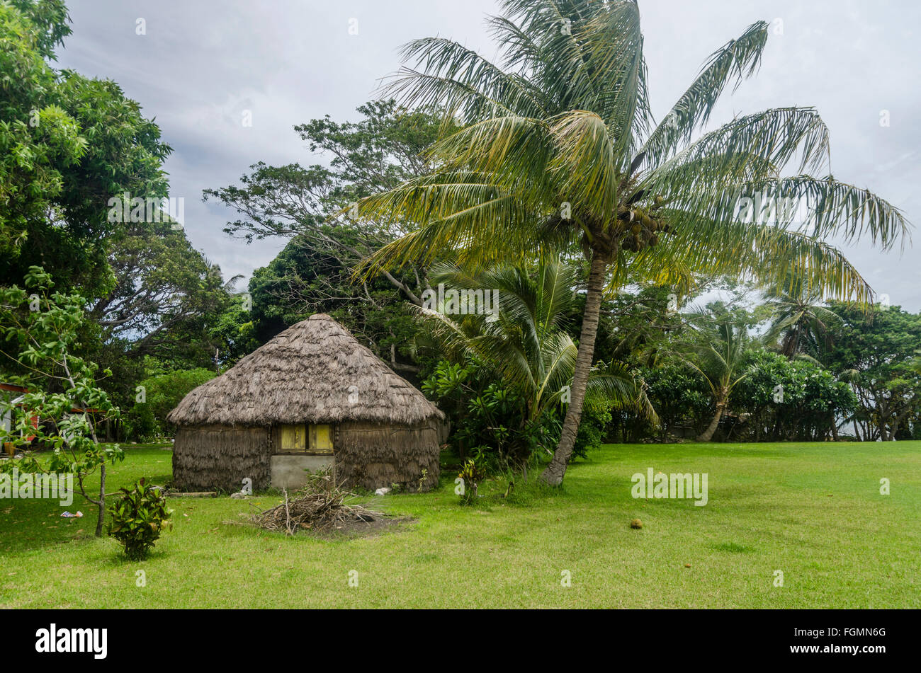 traditional house in New Caledonia Stock Photo